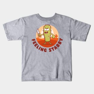 Feeling stabby cactus (on light colors) Kids T-Shirt